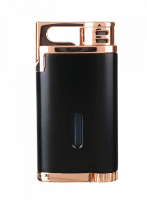 Зажигалка сигарная Colibri Belmont, черная-розовое золото LI200C12