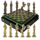 Шахматный набор "Ренессанс" (36x36 см), доска зеленая