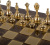 Шахматный набор "Стаунтон, турнирные" (36x36 см), доска коричневая