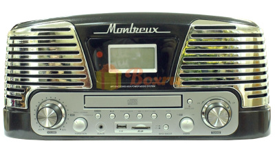 Ретро-проигрыватель Playbox Montreux PB-106D, черный