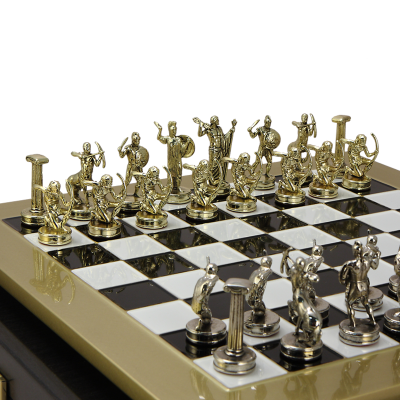 Шахматный набор "Греческая Мифология" (36х36 см), доска черно-белая