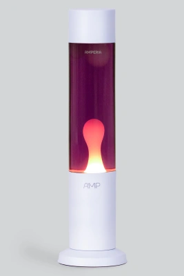 Лава лампа Amperia Tube Белая/Фиолетовая (39 см) White