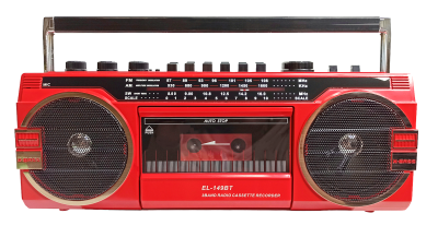 Ретро-магнитофон  EL-149BT "Ghettoblaster", красный