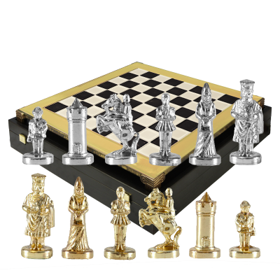Шахматный набор "Византийская Империя" (20х20 см), доска черно-белая