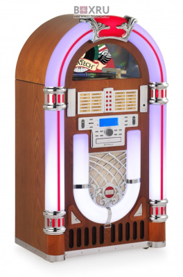 Музыкальный центр Ricatech RR2100 Classic LED Jukebox, Bluetooth