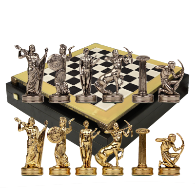 Шахматный набор "Греческая Мифология" (36х36 см), доска черно-белая