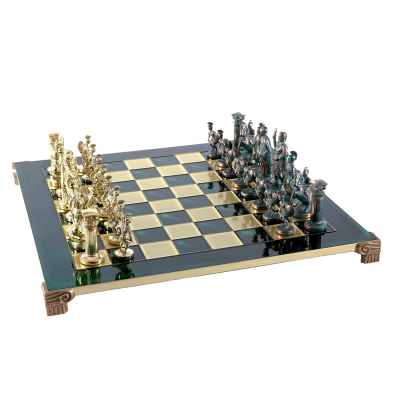 Шахматный набор "Греко-Романский Период" (44х44 см), доска зеленая
