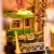 Деревянный конструктор-вставка на полку Robotime - Цветущая сакура (Sakura Densya)