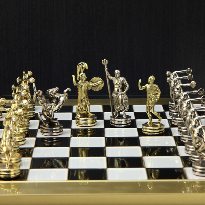 Шахматный набор "Олимпийские Игры" (36х36 см), доска черно-белая