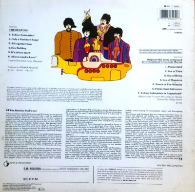 Виниловая пластинка The Beatles, Битлз; Yellow Submarine, бу
