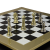 Шахматный набор "Стаунтон, турнирные" (44х44 см), доска черно-белая