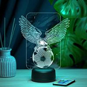 3D ночник Орёл с футбольным мячом