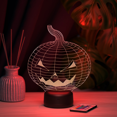 3D ночник Тыква на Хэллоуин
