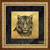 Картина на сусальном золоте «Амурский тигр» Картина на сусальном золоте «Амурский тигр»