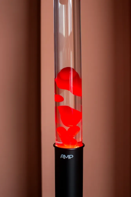 Напольная Лава лампа Amperia Colossus Красная/Прозрачная (130 см)