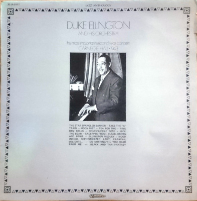 Виниловая пластинка Дюк Эллингтон и его оркестр, Carnegi Hall 1943, бу