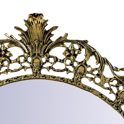 Настенное зеркало в раме "Коро Ду Рей", золото