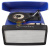 Ретро-проигрыватель Crosley Collegiate CR6010A-BL + пластинка, синий