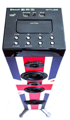 Музыкальная Hi-Fi система Muse M-1280BTK, флаг, черный