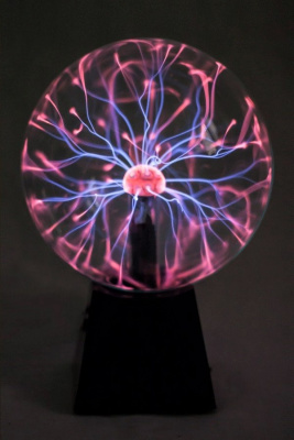 Электрический плазменный шар Тесла (D-12см), №5, со звуком