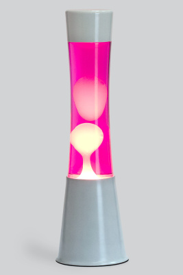 Лава-лампа 39см CG White Белая/Розовая (Воск)
