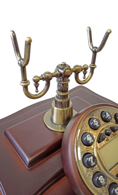 Ретро-телефон кнопочный Портье, с ящиком