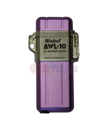 Турбо зажигалка для экстрима Windmill Awl-10, фиолетовый металлик