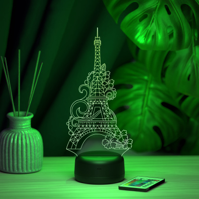 3D ночник Эйфелева башня #2