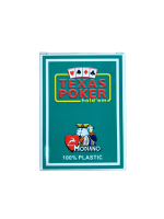 Карты для покера Texas Poker 100% пластик, Италия, зеленая рубашка