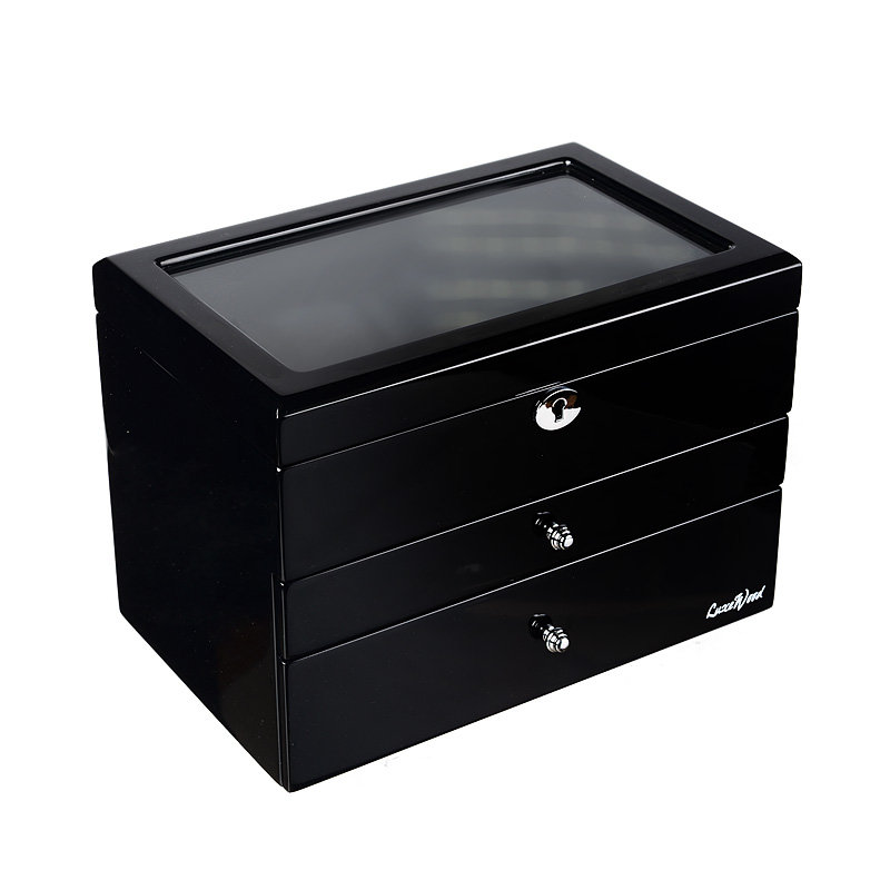 Шкатулка LuxeWood для хранения 25-ти часов арт. LW804-25-1. черная