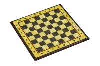 Шахматная доска средняя из янтаря с рамкой 37*37