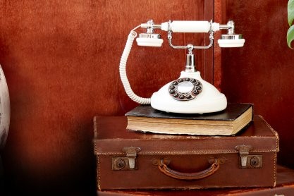 Ретро телефон настольный кнопочный GPO Opal
