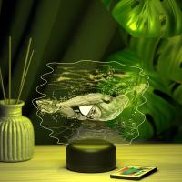3D ночник Пловец #2