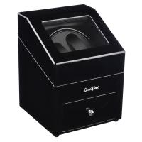 Шкатулка Luxewood для подзавода и хранения 2-х часов арт.LW621-11, черная