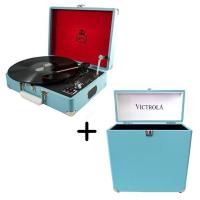 Комплект "Небесная музыка" патефон и кейс GPO (Attache + Victrola VSC-20-TRQ)