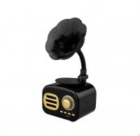 Радиоприемник с Bluetooth Граммофон, FT-05, черный