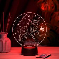 3D ночник Зодиак - Телец