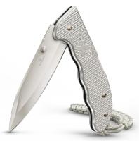 Нож перочинный Victorinox Evoke Alox 136 мм 5 функций серебристый (подарочная коробка)