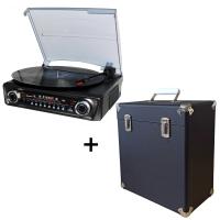 Комплект "Мустанг" проигрыватель и кейс (Roadstar TTR-9645 + BOX-BK)