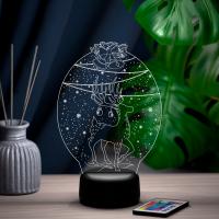3D ночник Рождественский олень