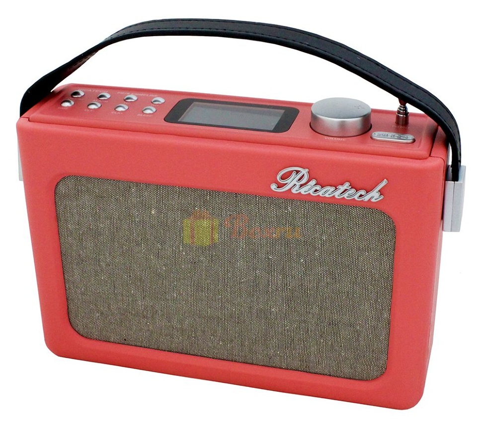 Радиоприемник ретро Ricatech PR78Pk, розовый