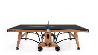 Теннисный стол складной для помещений "RASSON PREMIUM T03 Indoor" (274 х 152,5 х 76 см, натуральный дуб) с сеткой