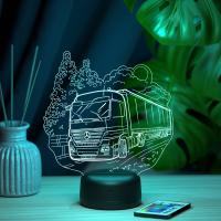 3D ночник Фура Mercedes-Benz