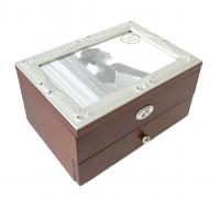 Шкатулка-фоторамка ювелирная "MORETTO" 2-ярусная 18*13*10см, арт.39803