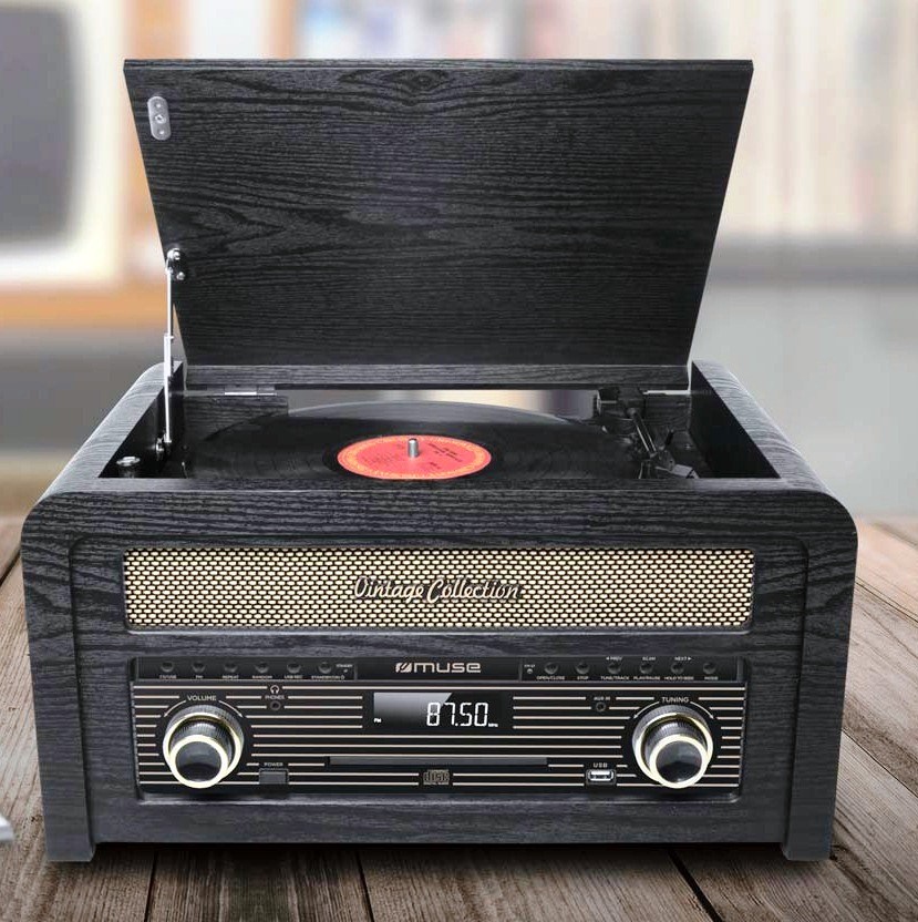 Виниловый проигрыватель Muse MT-115 W, черный