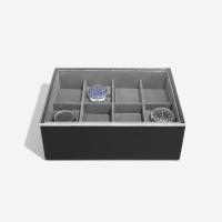 Шкатулка LC Designs Co. Ltd.  для хранения 8-ми часов с крышкойарт.74806, черная