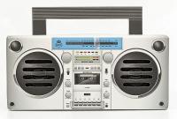 Радиоприёмник GPO Bronx с Bluetooth колонкой, стерео, серебряный