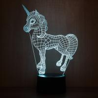 3D ночник Единорог