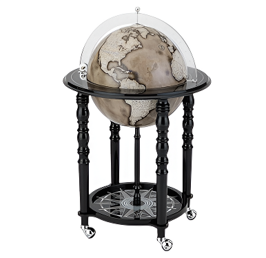 928/WB Глобус-бар напольный "Elegance - Black/Warm Grey", d=40 см (Zoffoli, Италия) (современная карта мира на английском языке) 928/WB Глобус-бар напольный "Elegance - Black/Warm Grey", d=40 см (Zoffoli, Италия) (современная карта мира на английском языке)