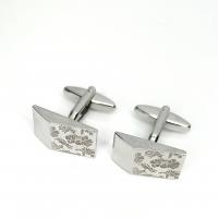 Запонки Cufflinks Inc. Лазерная гравировка Цветы CF28